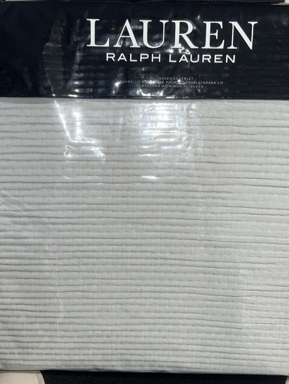 LAUREN RALPH LAUREN Spencer Matelassé Coverlet, Full/Queen, Grey